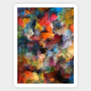 Colorful Brushstrokes Sticker